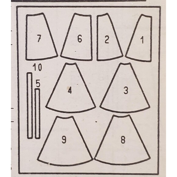 Burda Studio 4859 Unopened Canadian Sewing Pattern, Women's Flared Skirt - Picture 5 of 6